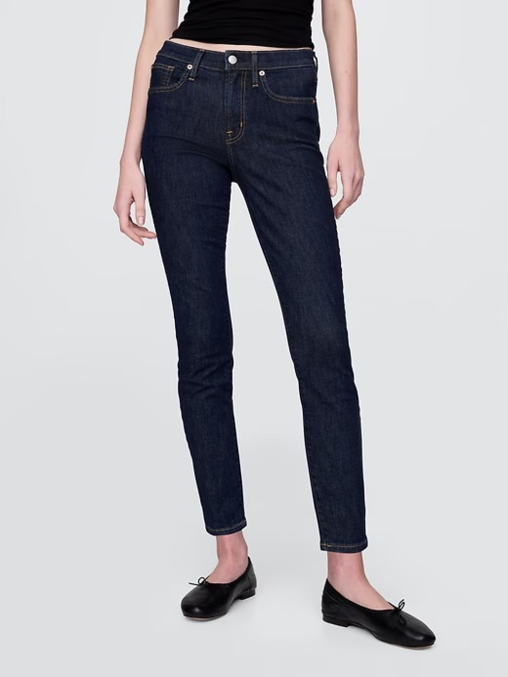 GAP True Skinny Mid Rise Dark Wash Jeans Sz 29 8 R